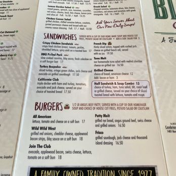 Bill's Cafe - Menu - Breakfast & Brunch Near Me - San Jose, California