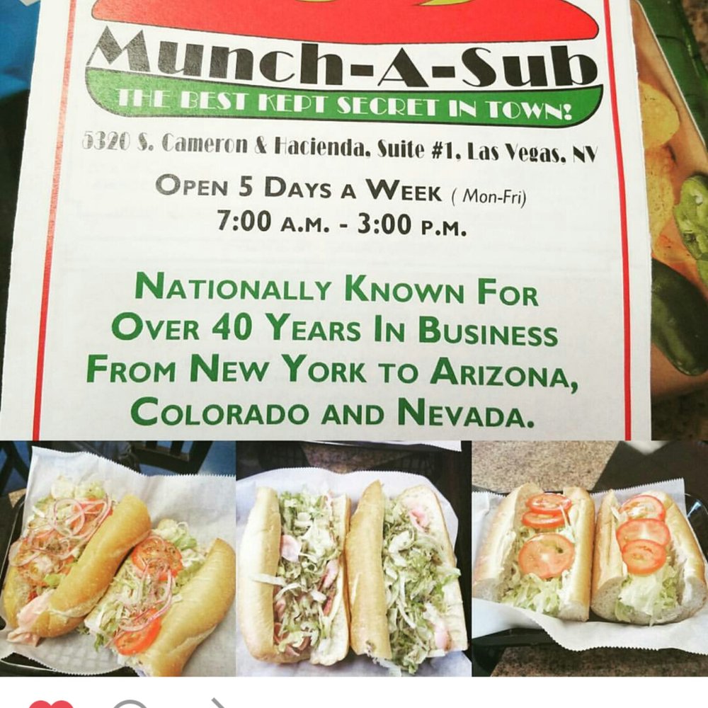 Munch-A-Sub - Sandwiches Near Me - Las Vegas, Nevada Munch-A-Sub - Sandwiches Near Me - Las Vegas, Nevada
