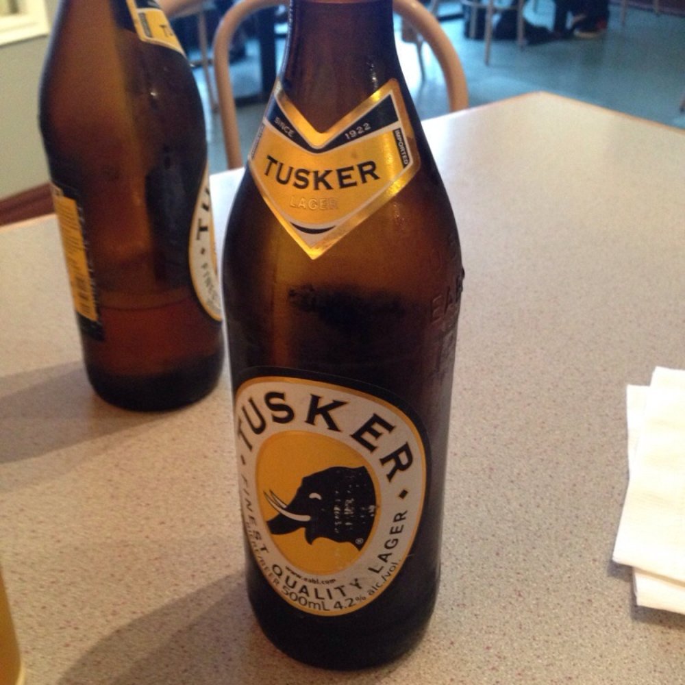 East African Cafe - Delicious Kenyan Beer... Tusker! It was ice cold! - Ethiopian Near Me - Kitchener, Ontario East African Cafe - Delicious Kenyan Beer... Tusker! It was ice cold! - Ethiopian Near Me - Kitchener, Ontario