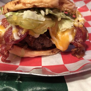 Coyote Bluff Cafe - Bacon cheeseburger this is only half we had to split it. - Burgers Near Me - Amarillo, Texas Coyote Bluff Cafe - Bacon cheeseburger this is only half we had to split it. - Burgers Near Me - Amarillo, Texas