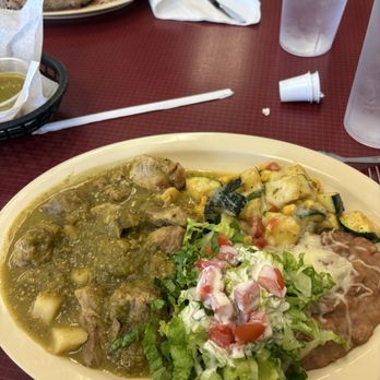 Amigas Cafe - Chile verde and pork plate - Mexican Near Me - Whittier, California Amigas Cafe - Chile verde and pork plate - Mexican Near Me - Whittier, California