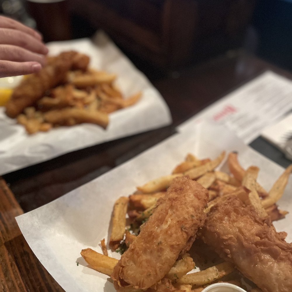 The Londoner - a plate of fish and chips - Pubs Near Me - Addison, Texas The Londoner - a plate of fish and chips - Pubs Near Me - Addison, Texas