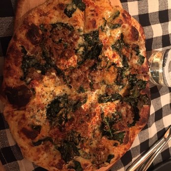 Upland - Sausage and kale pizza - New American Near Me - New York, New York Upland - Sausage and kale pizza - New American Near Me - New York, New York