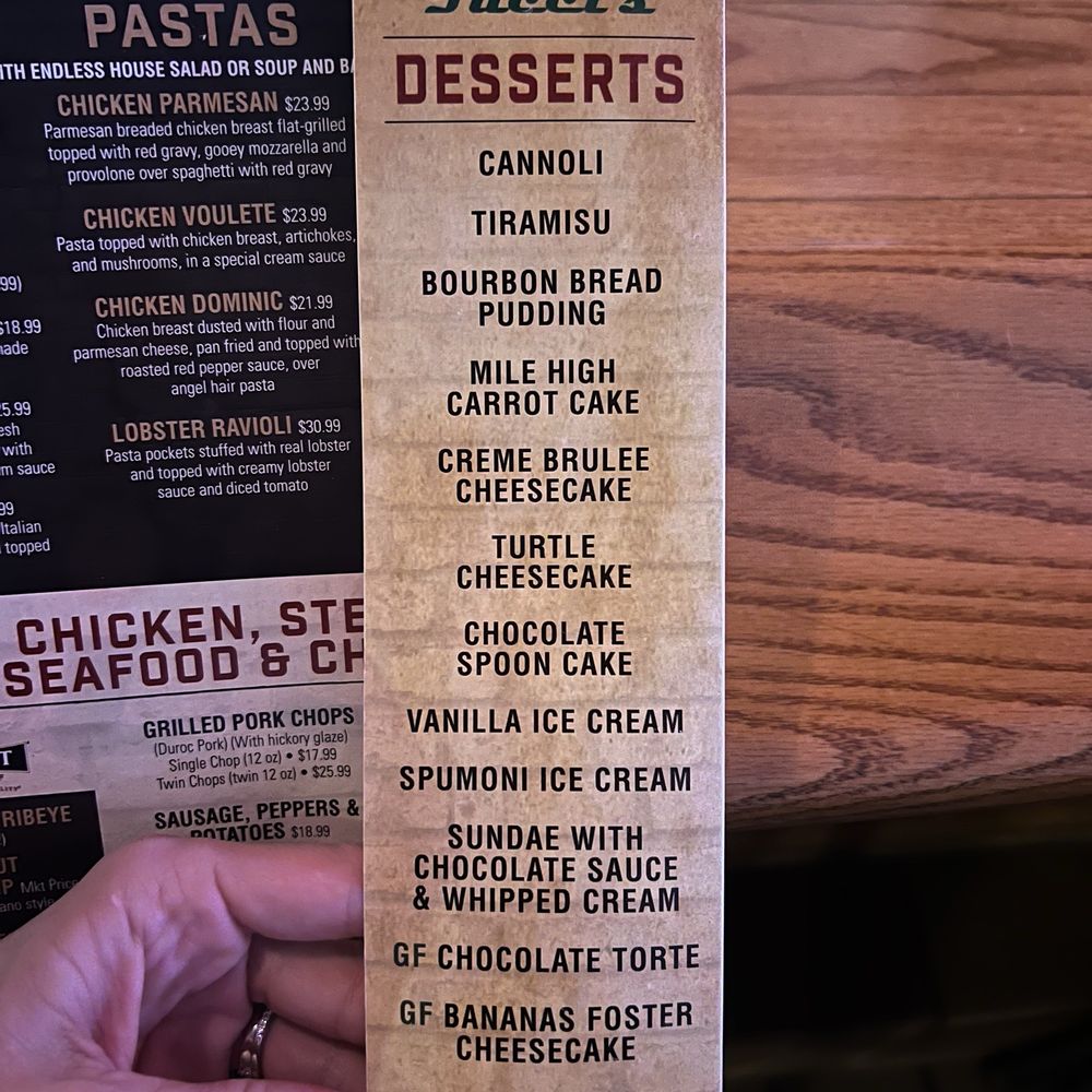 Tucci's - Dessert List - Italian Near Me - Bourbonnais, Illinois Tucci's - Dessert List - Italian Near Me - Bourbonnais, Illinois
