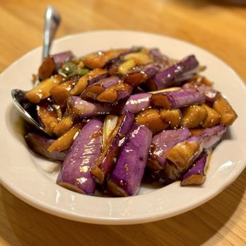 Hot Dumplings - Eggplant with hot garlic sauce - Dim Sum Near Me - Lake Forest, California