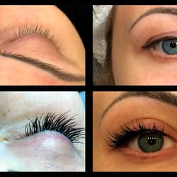 Lashes by Fotini - Before and after Novalash Eyelash Extensions