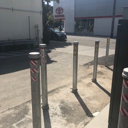 Reserved parking lot behind chase across from Toyota