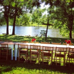 Fire Lake Camp - The table by the lake.