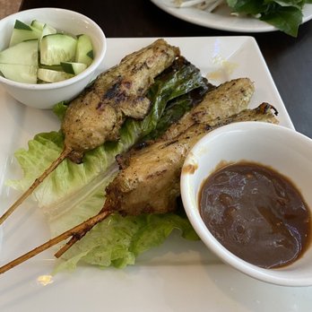 Bravo Pho - 9. Chicken Satay - fresh, tender, lightly spiced and the side sauce is slammin - Vietnamese Near Me - Levittown, Pennsylvania