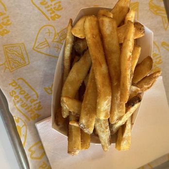 Proudly Serving - French Fries fried in duck fat - Burgers Near Me - Redondo Beach, California