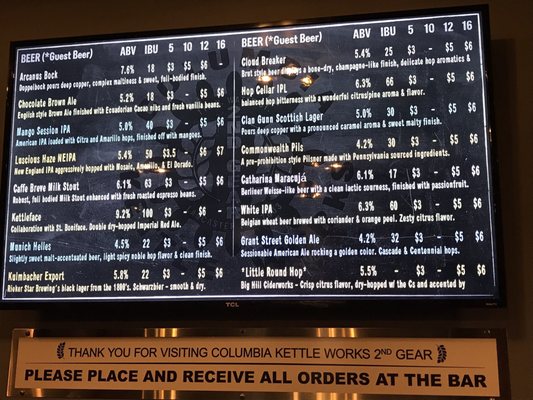 Columbia Kettle Works 2nd Gear Taproom by null