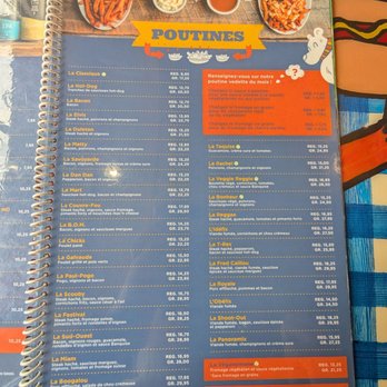 La Banquise - Menu Oct 2025 - Poutineries Near Me - Montreal, Quebec