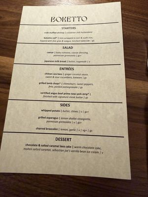 Menu photo 1 Boketto St Louis Park, MN