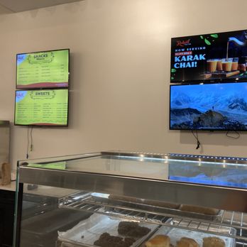 Rahat - Menu board on 2 monitors - Bakeries Near Me - Sugar Land, Texas