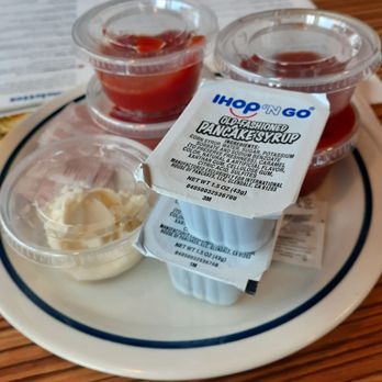 IHOP - Little plate of condiments for us to use - Breakfast & Brunch Near Me - Cheektowaga, New York IHOP - Little plate of condiments for us to use - Breakfast & Brunch Near Me - Cheektowaga, New York