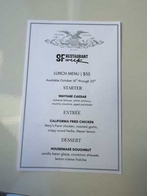 Menu photo 5 Wayfare Tavern San Francisco, CA Menu photo 5 Wayfare Tavern San Francisco, CA