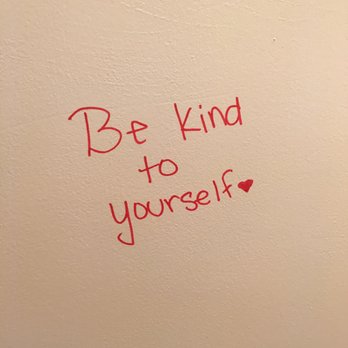 Barnes & Noble - "Be kind to yourself" graffiti. - Bookstores Near Me - San Luis Obispo, California