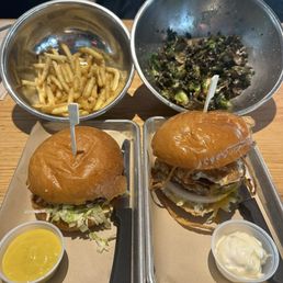 We had The Classic, Farmhouse Deluxe, and Parmesan Truffle Brussels Sprout Leaves We had The Classic, Farmhouse Deluxe, and Parmesan Truffle Brussels Sprout Leaves