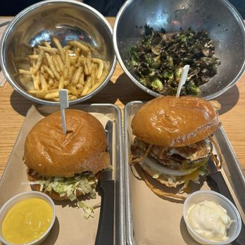 Hopdoddy Burger Bar - We had The Classic, Farmhouse Deluxe, and Parmesan Truffle Brussels Sprout Leaves - Burgers Near Me - Atlanta, Georgia Hopdoddy Burger Bar - We had The Classic, Farmhouse Deluxe, and Parmesan Truffle Brussels Sprout Leaves - Burgers Near Me - Atlanta, Georgia