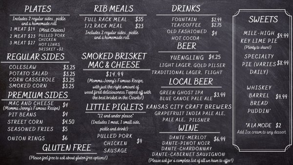 Menu photo 7 Old 76 Smokehouse Branson, MO