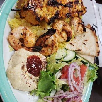 Al Basha Grill - Chicken and shrimp grill plate - Halal Near Me - Miami Beach, Florida