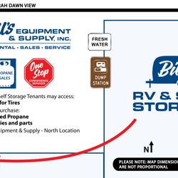Bill's RV & Self Storage - This map will help you find the entrance to the proper lot when you're coming for the first time.