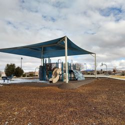Snow on playground