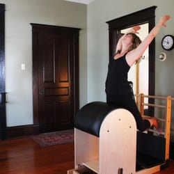 The Pilates Club - swan on ladder barrel