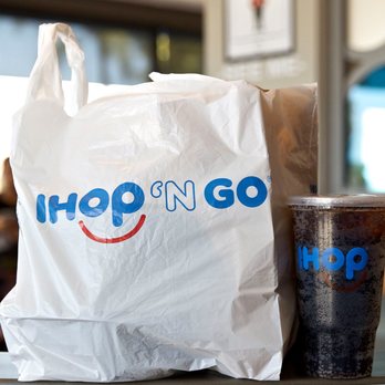 IHOP - a bag of food and a cup of coffee - Breakfast & Brunch Near Me - Emporia, Kansas