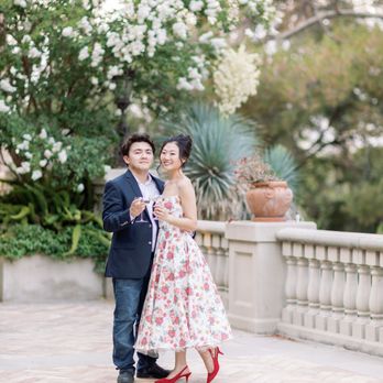 Gloria Mesa Photography - A couple standing in the Etienne Estate in Pasadena - Photographers Near Me Gloria Mesa Photography - A couple standing in the Etienne Estate in Pasadena - Photographers Near Me