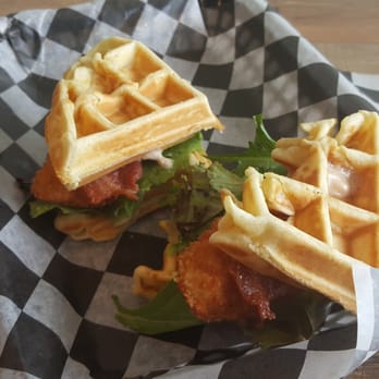 Gracious Plenty - Chicken & Waffles w/ Bacon and Maple spread - Cafes Near Me - Prospect, Kentucky