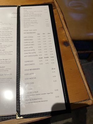 Menu photo 2 Big Sur Lodge Restaurant Big Sur, CA