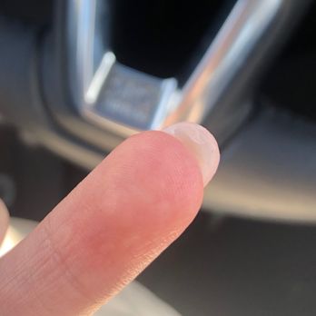 Castle Nail Bar - A lot of glob left under the nails. - Nail Salons Near Me - Bellevue, Washington