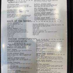 Corner Cafe Zebulon - Corner Cafe Menu