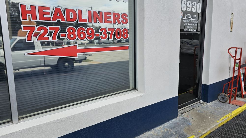 HEADLINERS ONLY Updated September 2024 6930 US 19, New Port Richey