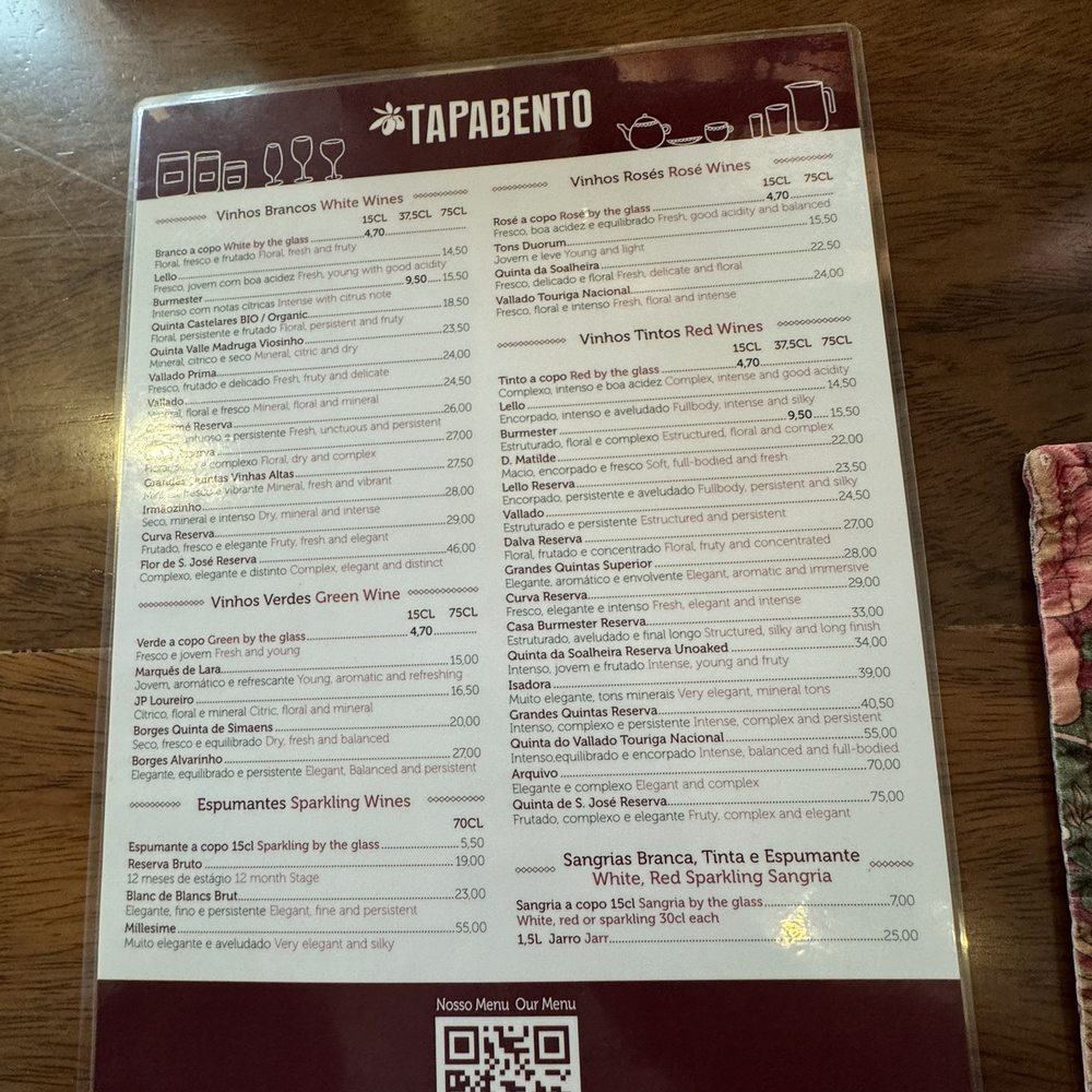 Tapabento - Menu - Portuguese Near Me - Porto, 13 Tapabento - Menu - Portuguese Near Me - Porto, 13