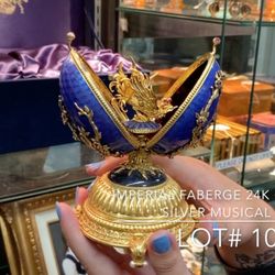 Treasureseeker Auctions - Musical Russian egg in November 18th 2018 auction.