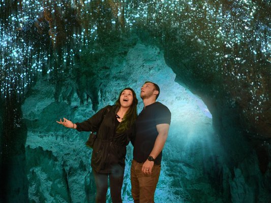 Waitomo Glowworm Caves by null
