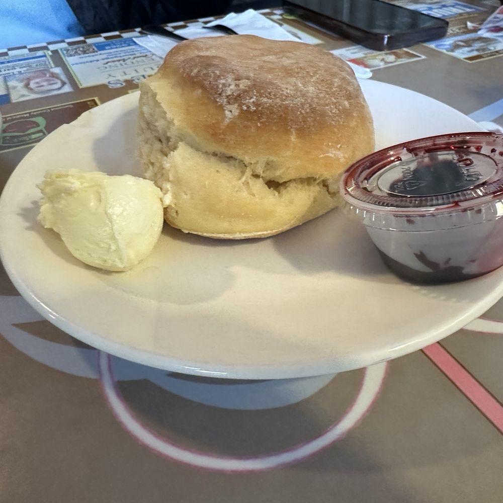 Sax's Joint - Fresh homestyle biscuit with butter and jam - Breakfast & Brunch Near Me - Petaluma, California Sax's Joint - Fresh homestyle biscuit with butter and jam - Breakfast & Brunch Near Me - Petaluma, California