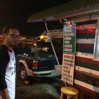 Nelson a. Looking at the menu