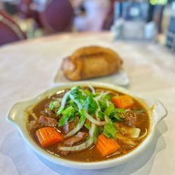 Beef Stew w/Bread | IG @moniquedao