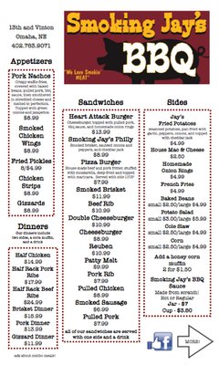 Menu photo 2 Smoking Jay's BBQ Omaha, NE Menu photo 2 Smoking Jay's BBQ Omaha, NE
