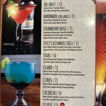 Luna Mexican Bar & Grill - Margarita menu - Bars Near Me - Murrells Inlet, South Carolina