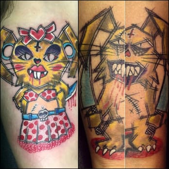 My Tattoo - His and hers. Zombie Bunny killer couple. - Tattoo Near Me - Alhambra, California