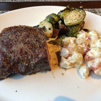 Del Frisco's Double Eagle Steakhouse - Dry aged ribeye (half portion) with sprouts and lobster Mac - Steakhouses Near Me - Washington, DC, District of Columbia Del Frisco's Double Eagle Steakhouse - Dry aged ribeye (half portion) with sprouts and lobster Mac - Steakhouses Near Me - Washington, DC, District of Columbia