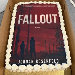 A "book cover cake" for my novel launch party. A "book cover cake" for my novel launch party.