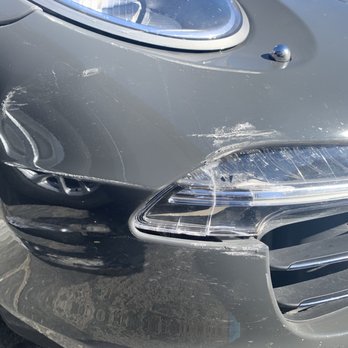 Crash Champions - Passenger side fender and bumper with light damage and AC system damage. - Body Shops Near Me - Tustin, California