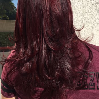 Cut Color & Curl - Love my red hair! - Hair Salons Near Me - Chino, California Cut Color & Curl - Love my red hair! - Hair Salons Near Me - Chino, California