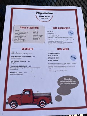 Menu photo 2 Hey Darlin' Diner Kingston, ON