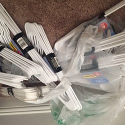 Dollar Tree - White and clean hangers!!